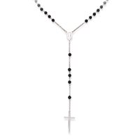 Collana Amen Donna Rosari in Argento Onice CROBON40 - CROBON40
